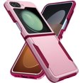 thumbnail image 1 of Designed for Samsung Z Flip 5 Heavy Duty Case, Protection Shockproof Dropproof Dustproof Anti-Scratch Phone Case Cover for Samsung Z Flip 5 Heavy Duty Case, Pink, 1 of 8