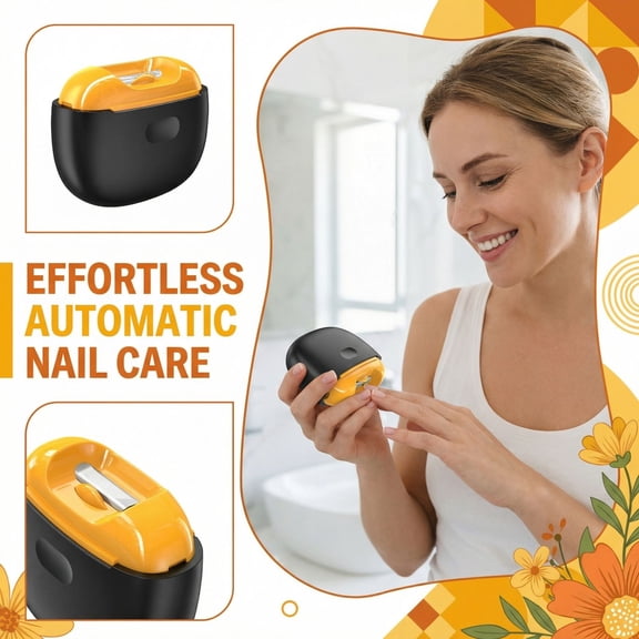 Designed Specifically For Seniors And Those With Thick Nails | Easy Clip 3-In-1 Electric Nail Clipper, Intelligent Automatic Trimming And Filing Device, Electric Toenail Clippers Safety Guard