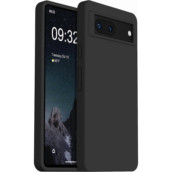 Designed for Pixel 7 Case, Silicone Shockproof Slim Thin Phone Case for Google Pixel 7 6.3 inch (Black)