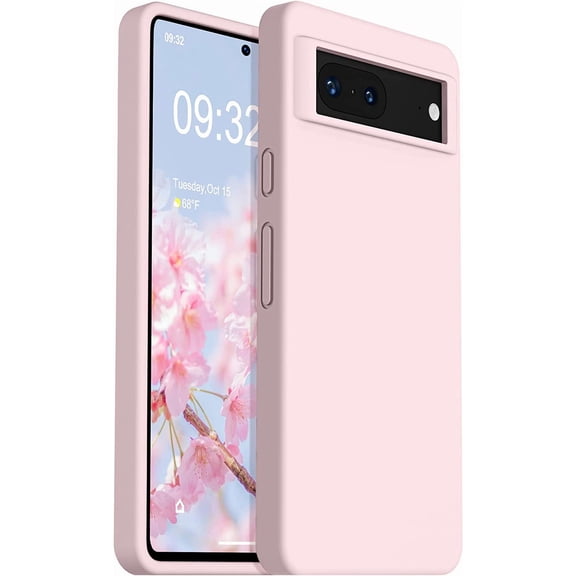 Designed for Pixel 7 Case, Silicone Shockproof Slim Thin Phone Case for Google Pixel 7 6.3 inch (Pink)