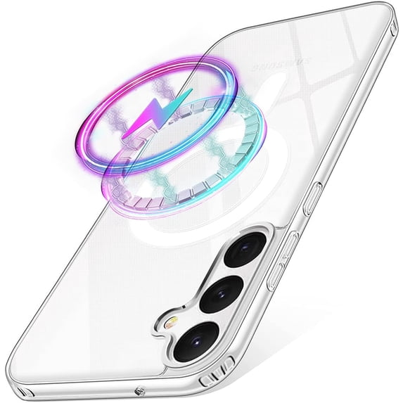 Designed for Samsung Galaxy S23 Plus Case Compatible with MagSafe Clear Shockproof Protective Cell Phone Cover Non-Yellowing Flexible Thin Covers