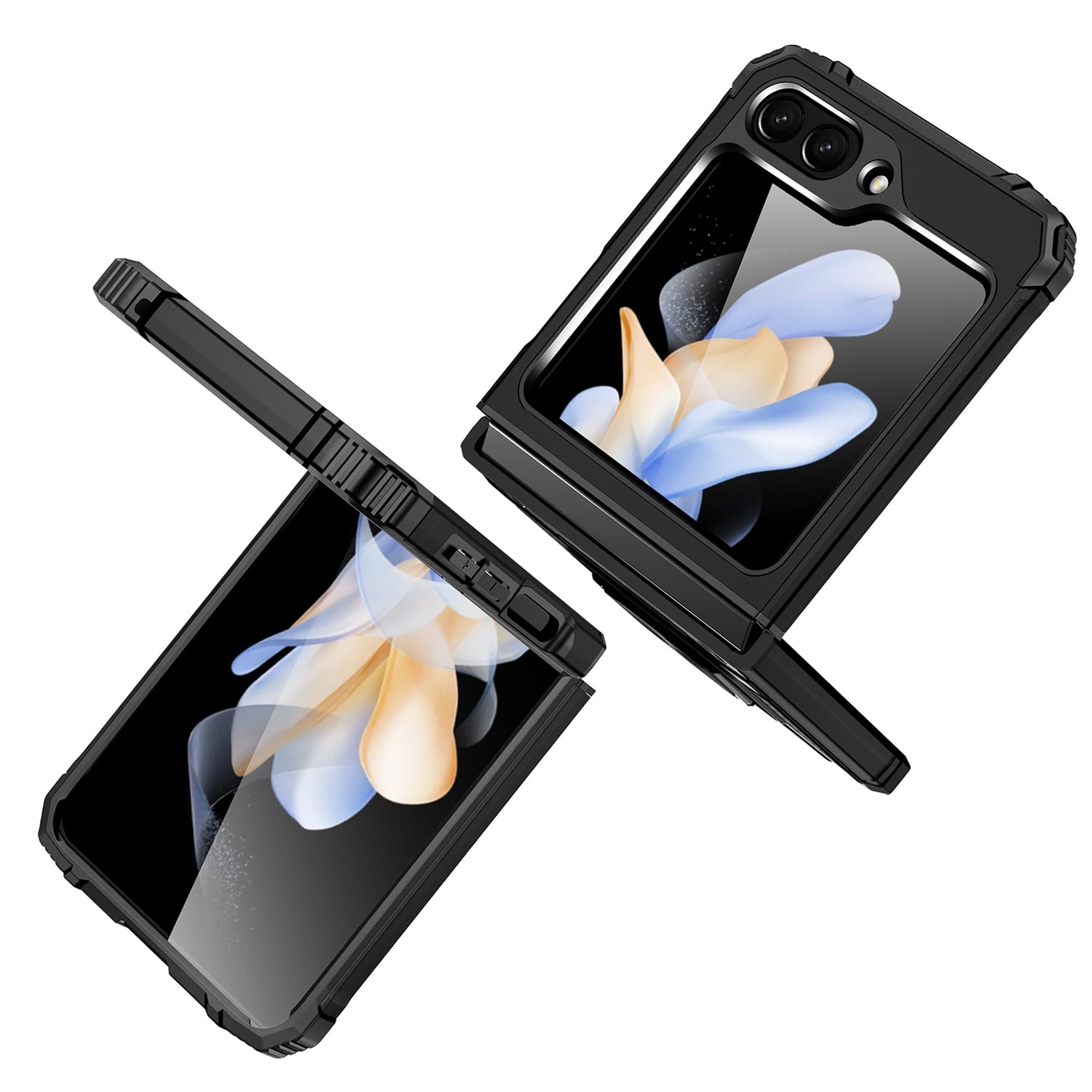 Designed for Samsung Galaxy Z Flip 6 Armor Hybrid with Ring