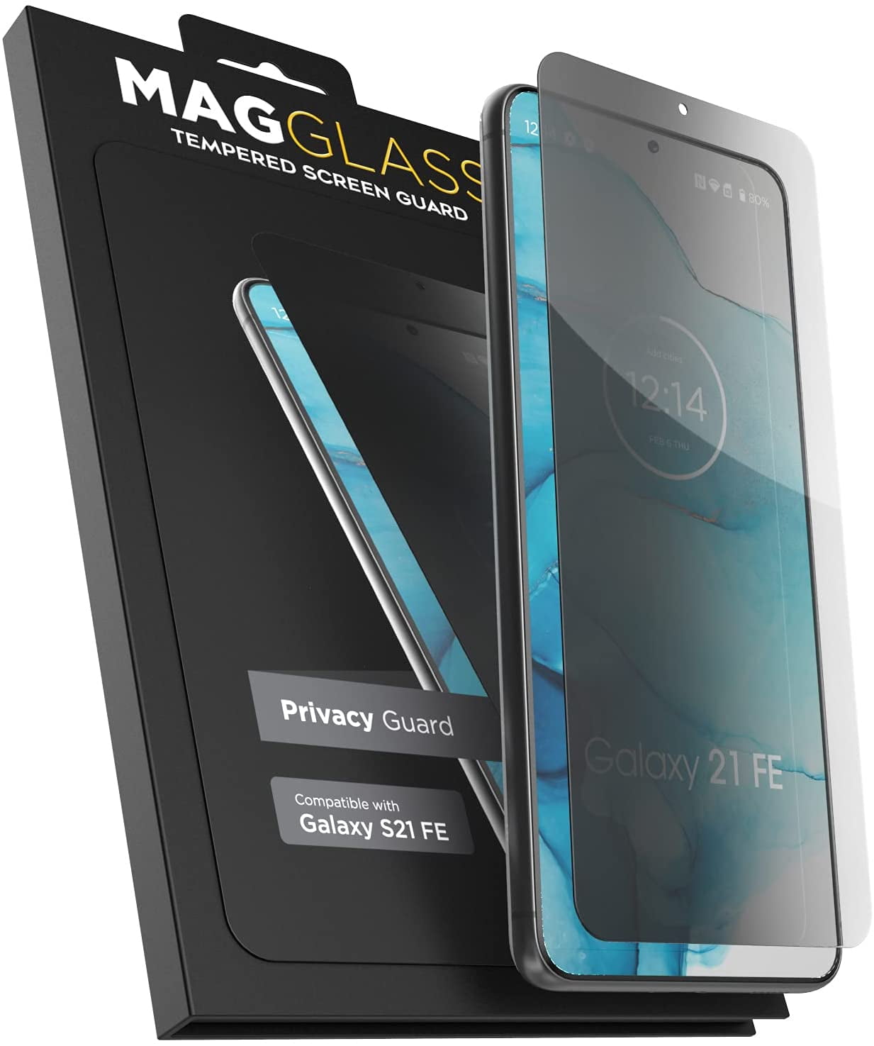 Designed for Samsung S21 FE Privacy Screen Protector Tempered Glass Anti  Spy Display Guard for Galaxy S21 FE 