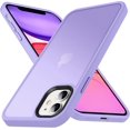 thumbnail image 1 of Designed for iPhone 11 Case, [Support Wireless Charging] Soft Silicone Slim Anti-Scratch Phone Case Cover for iPhone 11 6.1 inch, Purple, 1 of 13