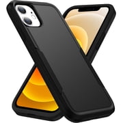 Entronix Heavy Duty Case Compatible with iPhone 11, Hybrid Hard Cover, Black