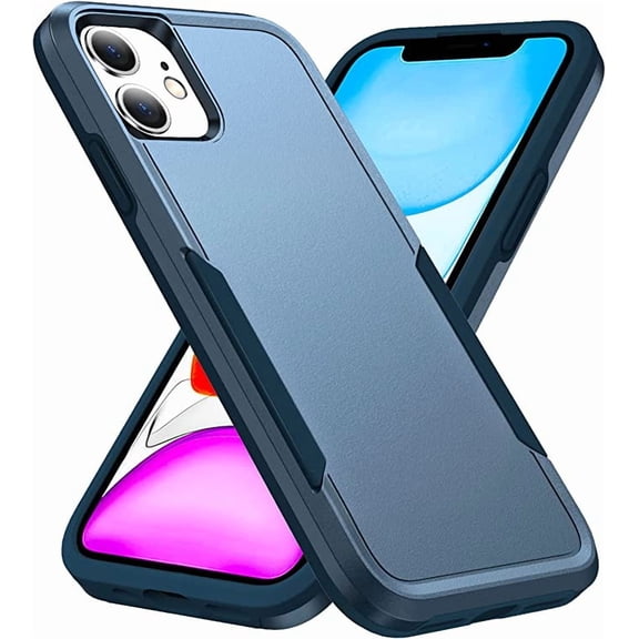 Designed for iPhone 11 Heavy Duty Case, Protection Shockproof Dropproof Dustproof Anti-Scratch Phone Case Cover for iPhone 11, Blue