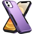 thumbnail image 1 of Designed for iPhone 11 Heavy Duty Case, Protection Shockproof Dropproof Dustproof Anti-Scratch Phone Case Cover for iPhone 11 Heavy Duty Case, Purple, 1 of 8
