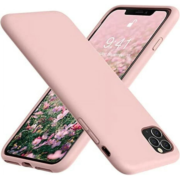 Designed for iPhone 11 Pro Max Silicone Case, Protection Shockproof Dropproof Dustproof Anti-Scratch Phone Case Cover for iPhone 11 Pro Max, Pink