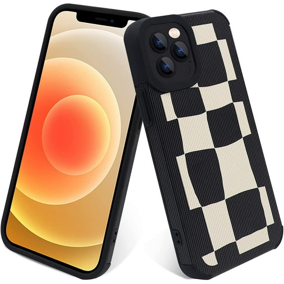 Designed for iPhone 12 Pro Max Case, Full Body Slim Soft Microfiber Lining Protective Case for iPhone 12 Pro Max (6.7 inch), Black