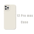 thumbnail image 1 of Designed for iPhone 12 Pro Max Case, with Camera Protection, Liquid Silicone Phone Case, 6.7 inches, White, 1 of 6