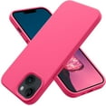 thumbnail image 1 of Designed for iPhone 13 Case, Silicone Shockproof Slim Thin Phone Case for iPhone 13 6.1 inch (Hot Pink), 1 of 12