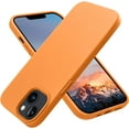 thumbnail image 1 of Designed for iPhone 13 Case, Silicone Shockproof Slim Thin Phone Case for iPhone 13 6.1 inch (Orange), 1 of 12