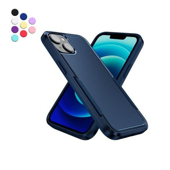 Designed for iPhone 13 Heavy Duty Case, Protection Shockproof Dropproof Dustproof Anti-Scratch Phone Case Cover for iPhone 13, Blue
