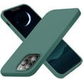 thumbnail image 1 of Designed for iPhone 13 Pro Case, Silicone Slim Shockproof Protective Phone Case with [Soft Anti-Scratch Microfiber Lining], 6.1 inch, Midnight Green, 1 of 7