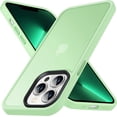 thumbnail image 1 of Designed for iPhone 13 Pro Case, [Support Wireless Charging] Soft Silicone Slim Anti-Scratch Phone Case for iPhone 13 Pro 6.1 inch, Light Green, 1 of 13