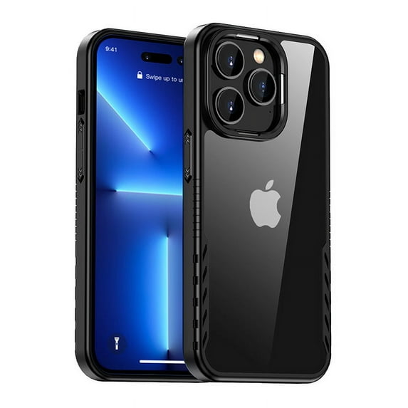 Designed for iPhone 14 Case, Clear Hard PC Back Cover Shockproof Protective Slim Bumper Case for iPhone 14 6.1"(2022 Release)