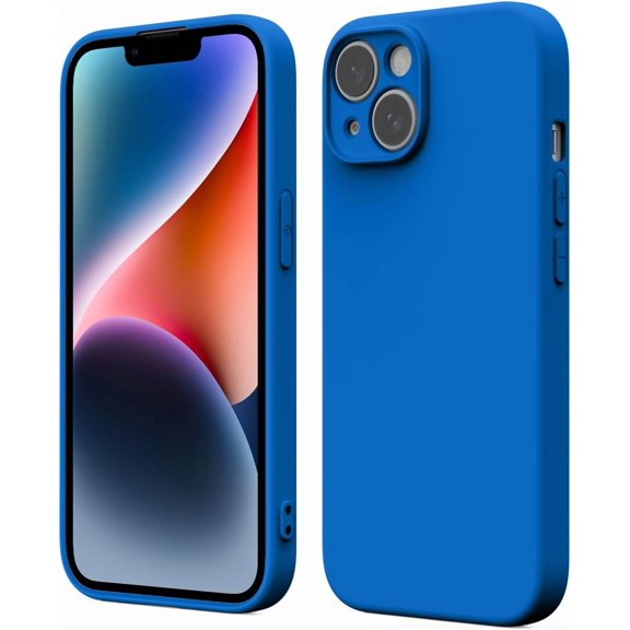 Designed for iPhone 14 Case, Premium Soft TPU, Anti-Scratch Slim Shockproof Protective 14 Phone Case for Women Men Boys Girls, Blue
