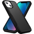 thumbnail image 1 of Entronix Heavy Duty Case Compatible with iPhone 15, Hybrid Hard Cover, Black, 1 of 7