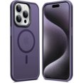 thumbnail image 1 of Designed for iPhone 15 Pro Case, [Compatible with Magsafe] Super Soft Silicone Shockproof Phone Case Cover for iPhone 15 Pro 6.1 inch, Dark Purple, 1 of 12