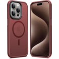 thumbnail image 1 of Designed for iPhone 15 Pro Case, [Compatible with Magsafe] Super Soft Silicone Shockproof Phone Case Cover for iPhone 15 Pro 6.1 inch, Wine Red, 1 of 12