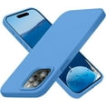 thumbnail image 1 of Designed for iPhone 15 Pro Max Case, Silicone Ultra Slim Shockproof Phone Case with [Soft Anti-Scratch Microfiber Lining], 6.7 inch, Blue, 1 of 12