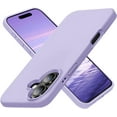 thumbnail image 1 of Designed for iPhone 16 Case, Silicone Ultra Slim Shockproof Protective Phone Case with [Soft Anti-Scratch Microfiber Lining], 6.1 inch, Clove Purple, 1 of 10