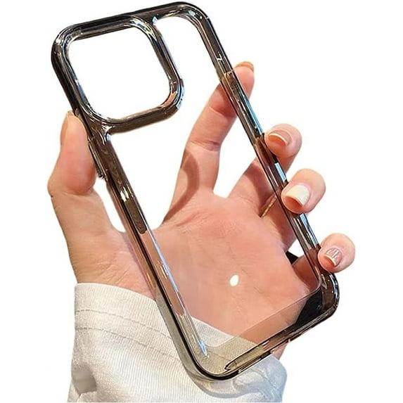 Designed for iPhone Case,Airbag Frame Clear Camera Lens Protection Shockproof Protective Cover Phone Case (iPhone 11 Pro Max,Grey)