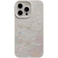 thumbnail image 1 of Designed for iPhone Case,Cute Bow Pearl Shell Pattern Shockproof Protective Cover Phone Case (iPhone 13,White), 1 of 5