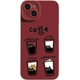thumbnail image 1 of Designed for iPhone Case,Cute Cartoon Coffee Cup Camera Lens Protection Shockproof Protective Cover Phone Case (iPhone 12 Pro,Red), 1 of 7