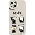 thumbnail image 1 of Designed for iPhone Case,Cute Cartoon Coffee Cup Camera Lens Protection Shockproof Protective Cover Phone Case (iPhone 14 Pro Max,White), 1 of 7