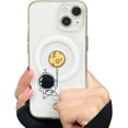 thumbnail image 1 of Designed for iPhone Case,Cute Cartoon Creative Planet Astronauts Camera Lens Protection Shockproof Protective Cover Phone Case (Lollipop,iPhone 15), 1 of 6