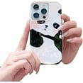 thumbnail image 1 of Designed for iPhone Case,Cute Cartoon Panda Pattern Smooth Shockproof Protective Cover Phone Case (iPhone 14 Pro,White), 1 of 5