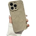 thumbnail image 1 of Designed for iPhone Case,Cute Wrinkle Pattern Camera Lens Protection Shockproof Protective Cover Phone Case (iPhone 13 Pro,Brown), 1 of 6
