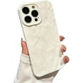 thumbnail image 1 of Designed for iPhone Case,Cute Wrinkle Pattern Camera Lens Protection Shockproof Protective Cover Phone Case (iPhone 14,White), 1 of 6