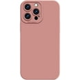 thumbnail image 1 of Designed for iPhone Case,Liquid Silicone Slim Thin Camera Lens Protection Shockproof Protective Cover Phone Case (Pink,iPhone 12 Pro), 1 of 5