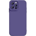 thumbnail image 1 of Designed for iPhone Case,Liquid Silicone Slim Thin Camera Lens Protection Shockproof Protective Cover Phone Case (Purple,iPhone 14 Pro Max), 1 of 5