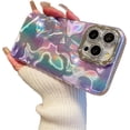 thumbnail image 1 of Designed for iPhone Case,Luxury Aurora Gradient Glitter with Camera Protective Shockproof Protective Cover Phone Case (iPhone 12 Pro Max,Purple), 1 of 6
