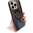 thumbnail image 1 of Designed for iPhone Case,Luxury Electroplated Grid Pattern[Compatible with Magsafe] Shockproof Protective Cover Phone Case (iPhone 12 Pro Max,Purple), 1 of 5