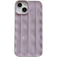 thumbnail image 1 of Designed for iPhone Case,Luxury Electroplated Water Wave Ripple Shockproof Protective Cover Phone Case (iPhone 11 Pro Max,Purple), 1 of 6