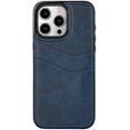 thumbnail image 1 of Designed for iPhone Case,Luxury Leather with Multiple Card Holder Camera Lens Protection Shockproof Protective Cover Phone Case (iPhone 12 Pro,Blue), 1 of 5