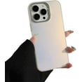 thumbnail image 1 of Designed for iPhone Case,Luxury Slim Thin Translucent Skin Touch Matte Shockproof Cover Phone Case (iPhone 15 Pro,White), 1 of 6