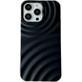 thumbnail image 1 of Designed for iPhone Case,Luxury Water Ripple Pattern Wave Shockproof Protective Cover Phone Case (iPhone 15 Pro,Black), 1 of 6