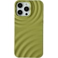thumbnail image 1 of Designed for iPhone Case,Luxury Water Ripple Pattern Wave Shockproof Protective Cover Phone Case (iPhone 15 Pro,Green), 1 of 6