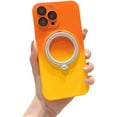 thumbnail image 1 of Designed for iPhone Case,Slim Thin Gradient with Kickstand Camera Lens Protection Shockproof Protective Cover Phone Case (Orange,iPhone 15), 1 of 6