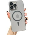 thumbnail image 1 of Designed for iPhone Case,Slim Thin Matte Translucent Skin Touch[Compatible with Magsafe] Shockproof Protective Cover Phone Case (iPhone 14,Grey), 1 of 5