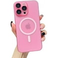 thumbnail image 1 of Designed for iPhone Case,Slim Thin Matte Translucent Skin Touch[Compatible with Magsafe] Shockproof Protective Cover Phone Case (iPhone 14 Plus,Pink), 1 of 6