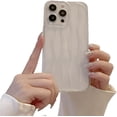 thumbnail image 1 of Designed for iPhone Case,Water Ripple Pattern Wave Shape Camera Lens Protection Shockproof Protective Cover Phone Case (iPhone 14,Clear), 1 of 6