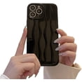 thumbnail image 1 of Designed for iPhone Case,Water Ripple Pattern Wave Shape Camera Lens Protection Shockproof Protective Cover Phone Case (iPhone 15 Pro Max,Black), 1 of 6