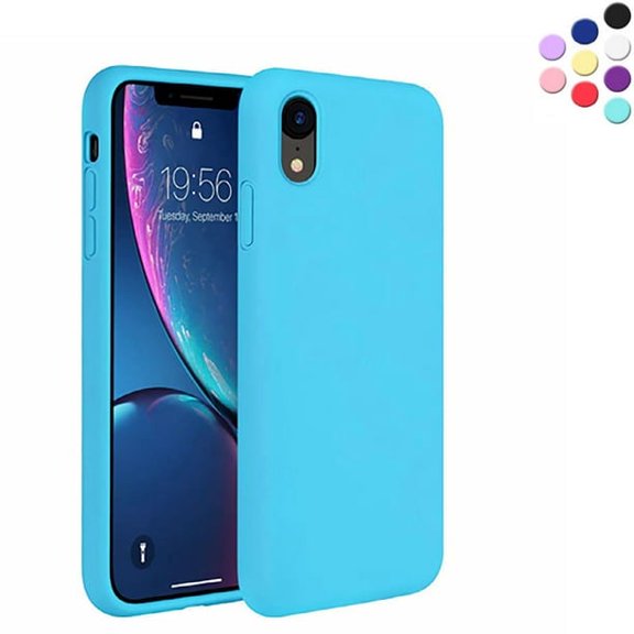 Entronix Silicone Case Compatible with iPhone X / iPhone XS, Protective Cover, Aqua Blue