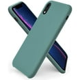 thumbnail image 1 of Designed for iPhone XR Case, Liquid Silicone Soft Gel Rubber Phone Case Cover with Open Bottom for iPhone XR(2018) 6.1 inch-Pine Green, 1 of 12